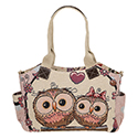 Two Owls Long Handbag Cream